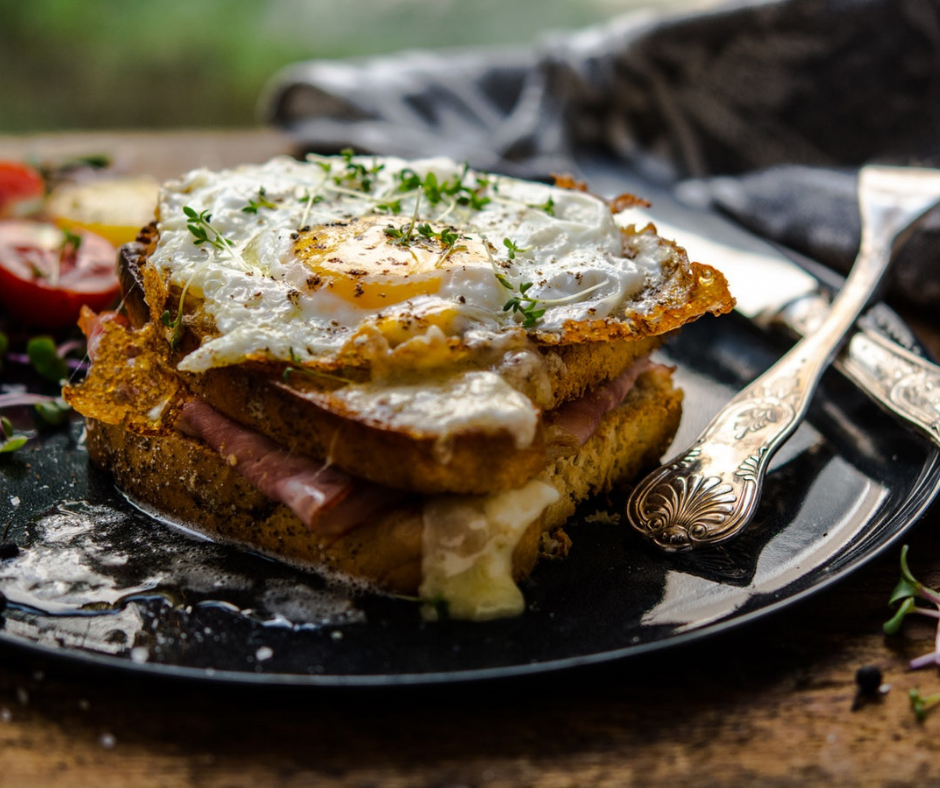 Croque Madame s krůtí šunkou